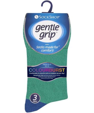 Gentle Grip 6-Pack Men's Non-Elastic Diabetic Socks (Size 7-12) - Comfort and Support - Buy Online on GoSupps.com