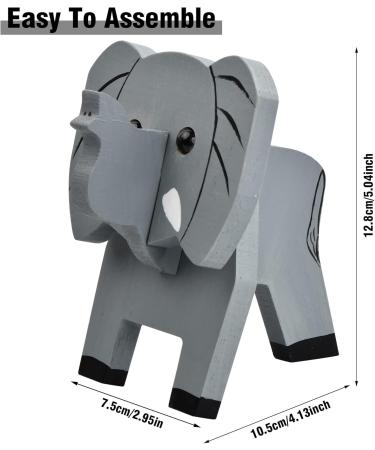 Wisebom Elephant Glasses Holder | Cute Animal Stand for Sunglasses & Eyeglasses | Wooden Decorative Accessory for Home & Office | Unique Gift Idea - Buy Online on GoSupps.com