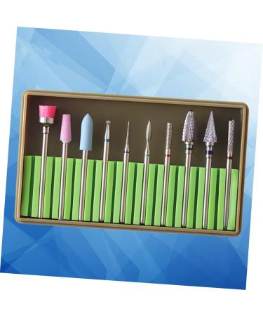 Ipetboom 1 Set Artificial Nails Nail Grinding Polisher Ceramic Tools Gel Nails Bit Manicure Drill Bits Nails Gel Polish Remover Ceramic Nail File Nail File Bits Manicure Nail Drill Electric 5x1cm Green - Buy Online on GoSupps.com