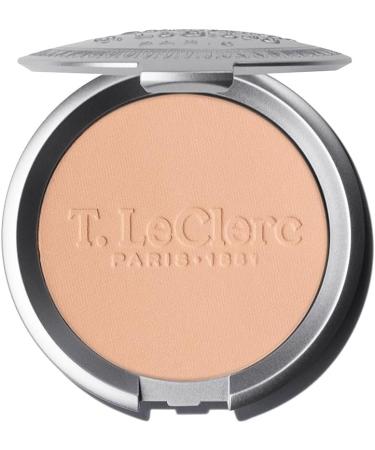 T. LeClerc T. LeClerc Compact Rice Powder 10 AMBER - Mattifying Face Powder and Long-Lasting Setting Spray - 0% Talc - Reduces Blemishes - Vegan - Made in France - 9g