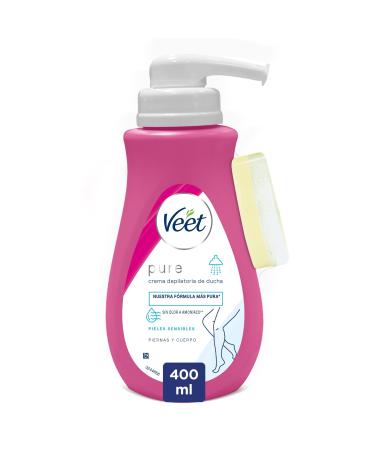 Veet Crema Depilatoria de Ducha - con Dosificador Piel sensible-400ml