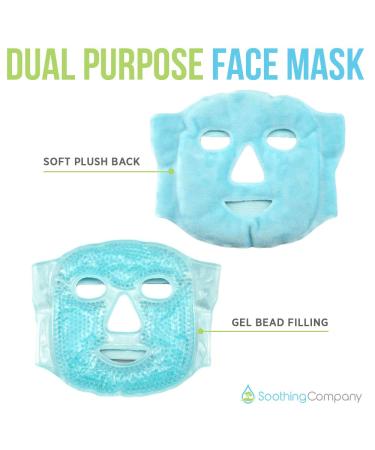 Soothing Company Hot and Cold Gel Face Mask for Migraine Pain Relief and Stress Reduction - Buy Online on GoSupps.com