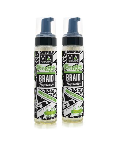 VIA Freestyle Braid Foamer - pack of 2 Foamer Styling Mousse (2-Pack)