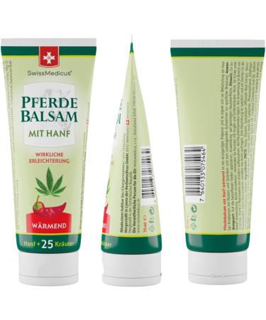 Swissmedicus Horse Balm with Hemp - Warming Muscle & Joint Gel - 25 Natural Extracts - 75ml - Everyday Use - Soothing Relief - Buy Online on GoSupps.com