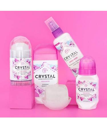 Crystalâ„¢ Mineral Deodorant Spray Unscented - 24-Hour Odor Protection, Aluminum & Paraben Free (2-Pack, 4 Fl Oz) - Buy Online on GoSupps.com