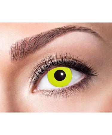 Zoelibat Eyecatcher motif lenses - Yellow m05 - colored 3-month contact lenses - Yellow lenses for Halloween and cosplay costumes