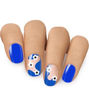 Semi Cured Gel Nail Strips - 20 Pc. Gel Wraps + Free UV Lamp | Easy Apply & Remove for Salon-Quality Manicure | Thehangedit 01 - Buy Online on GoSupps.com