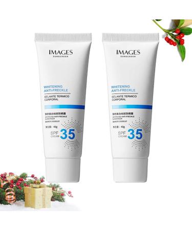 Lurrose 2PCs Moisturizing Sunscreen SPF 35 - Whitening Anti-Summer Facial Lotion for Dry & Sensitive Skin - Ideal for Summer Trips - Buy Online on GoSupps.com