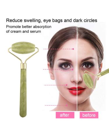 Ankroyu Jade Roller & Gua Sha Set - Ultimate Beauty Facial Massager for Skin Care Muscle Relaxation & Eye Neck Body Treatment - Shop Internationally! - Buy Online on GoSupps.com