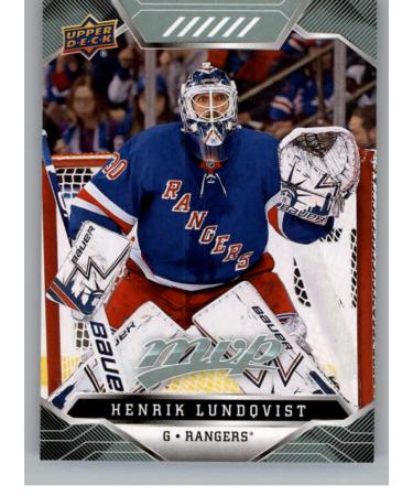 2019-20 Upper Deck MVP Hockey #201 Henrik Lundqvist New York Rangers Official NHL Trading Card from UD