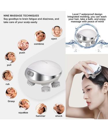 Scalphero - Intelligent Wireless Scalp Massager | Portable Waterproof Head Massage Device with Red Light - Buy Online on GoSupps.com