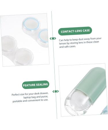 Healeved 8 STK Travel Contact Lens Case - Portable Contact Lens Holder & Twizzer for Beauty Lenses - Durable Container with Box for Eyes - Buy Online on GoSupps.com