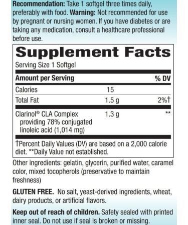 Nature's Way CLA 1300mg - 90 Softgels for Weight Management & Energy Boost - Buy Online on GoSupps.com