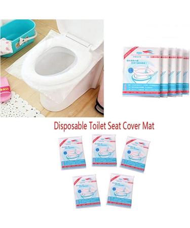 50 PCS Disposable Toilet Seat Covers Flushable Paper Travel Pack Lids Waterproof Sanitary Toilet Cushion Raw Wood Pulp Toilet Seat Cushion Paper - Buy Online on GoSupps.com