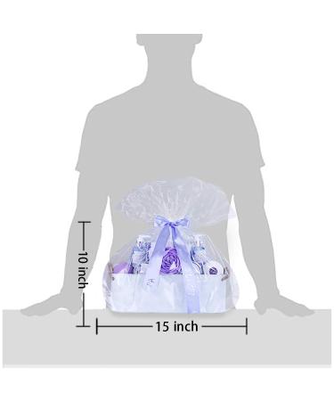 Luxury Lavender Spa Gift Basket for Women - At-Home Pampering Kit with Bath Bombs, Shampoo Bar, Eye Mask, and More | Perfect Mother's Day Gift - 15pcs - Buy Online on GoSupps.com