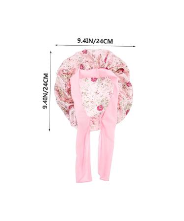 FOMIYES 3pcs Kids Satin Hair Cap Shower Hat Set | Silk Bonnet for Curly Hair | Hair Protector for Kids | Drawstring Tub Bonnets - Buy Online on GoSupps.com