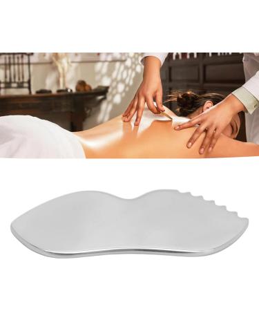 Stainless Steel Gua Sha Massage Board - Ridge Teeth for Facial Skin Care & Pain Relief | International Shipping - Buy Online on GoSupps.com