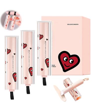 Statisticalt Face Primer Stick Pore Eraser Waterproof Face Primer Stick Lightweight Blur Pore Eraser Stick Invisible Pore Primer Stick Hydrating Primer Face Shimmer Stick (3PCS) 1 g (Pack of 1)
