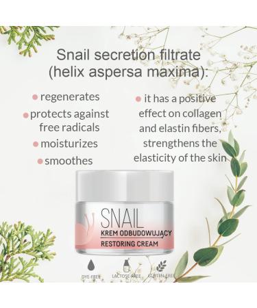 Floslek Snail Mucus Day & Night Face Cream 50ml | Anti-Aging Moisture Cream for Wrinkles Fine Lines & Dark Spots | International Shipping - Buy Online on GoSupps.com