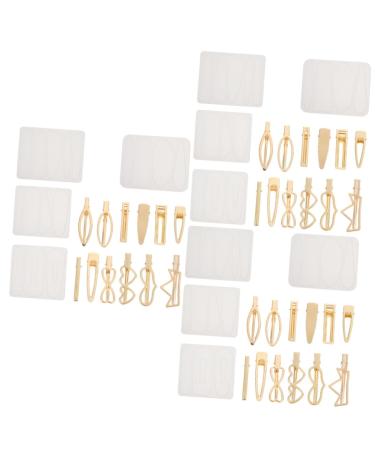 COHEALI 3 Sets Hairpin Mold Set Crystal Decor Hair Barrette Resin Mould Diy Handmade Craft Mold Flower Head