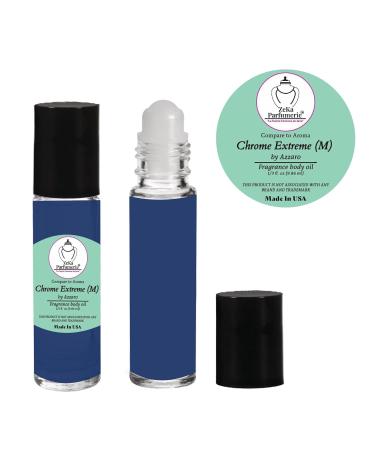 Compare to Aroma Compatible with Chrome Extreme by Azzaro for Men Fragrance Body Oil on 1/3 oz (9.86ml) Travel size Roll-On Botlle - Buy Online on GoSupps.com