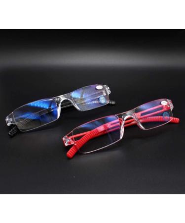 Kokobin 2er-Pack Frameless Reading Glasses +2.5 Diopters | Anti Blue Light Visual Aid for Men & Women - Buy Online on GoSupps.com