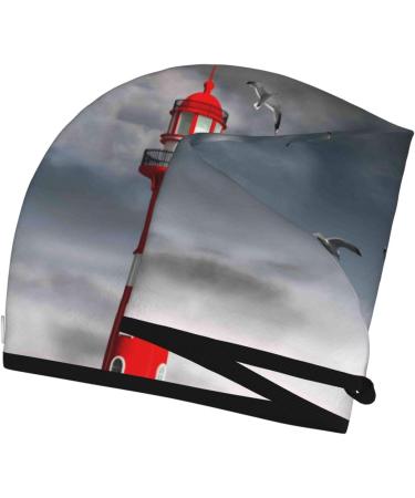 3D Lighthouse Microfiber Hair Towel - Soft Super Absorbent Coral Velvet Wrap for Long Curly & Thick Hair - Quick Dry Comfort for Women - Buy Online on GoSupps.com