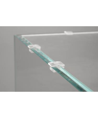 LANDEN Low-Profile Clear Acrylic Aquarium Glass Cover Clips Holder for 4mm Glass Lid - 12pcs/Pack Minimalist Compatible with Rimless Tanks of All Thicknesses Cover Clips 12pcs/pack - Buy Online on GoSupps.com
