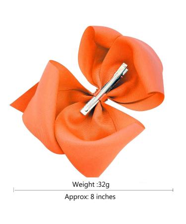 4Pcs 8 Inch Large Hair Bows for Girls - Barrettes Accessories for Toddler Teens Kids - Buy Online on GoSupps.com