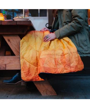 Rumpl NanoLoft Puffy Blanket | Indoor Outdoor Camping Blanket for Traveling, Picnics, Beach Trips & Concerts | 38 x 52 | Pyro Tri-Fade - Buy Online on GoSupps.com