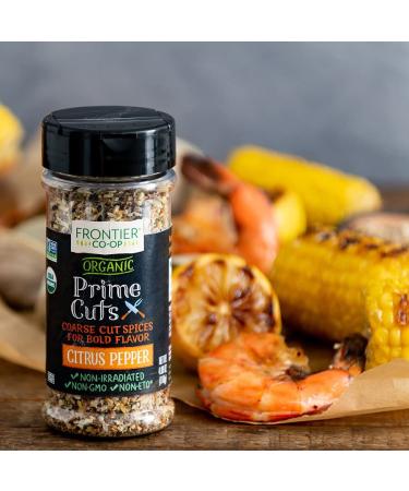 Frontier Co-op Organic Citrus Pepper - Prime Cuts, 4.09 oz (116 g) - Natural Flavor Enhancer - Buy Online on GoSupps.com