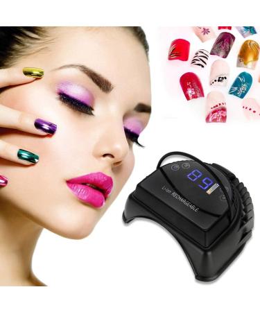 Gel Uv Led Nail Lamp Rechargeable Manicure Pedicure Nail Lamp Professional Nail Dryer Gel Polish Light UV Gel Curing 64W Nail Art Tools Accessories with 4 Timer Setting LCD Display(UK) - Buy Online on GoSupps.com