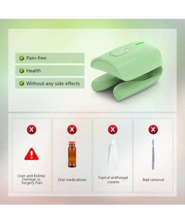 Nail Fungus Treatment Light Therapy Fungus Highly Effective Cleaning Device Rechargeable Fungus Treatment for Fingernails and Toenails Home Use (green) - Buy Online on GoSupps.com