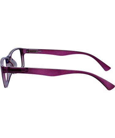 3-Pack Reading Glasses for Men & Women - Black Brown Purple +3.50 Diopters - UV Protection - Buy Online on GoSupps.com