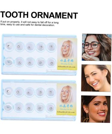 Dental Gems | Crystal Tooth Jewelry for Nail Art | DIY Tooth Gems | Nail Accessories | FOMIYES White Tooth Decor - 30pcs - Buy Online on GoSupps.com