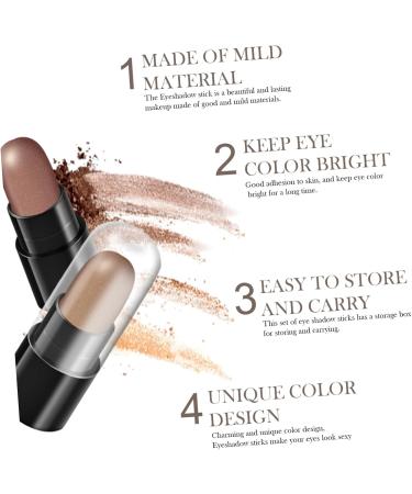 Beavorty 2 Boxes 12 Shadow Box Makeup Eyeshadow Eye Brightener Stick Beautiful Eyeshadow Pen Girl 1 count (Pack of 1) As Shownx2pcs - Buy Online on GoSupps.com