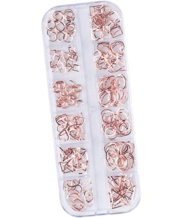 Housoutil 1 Box Manicure Decoration Decorations Boxed Knot Top Headband Nail Art Decoration Metal Nail Accessories Nail Art Rivet Velvet Cosmetic Bag Natural Nails Stud Rose Gold Size 1 As Shown - Buy Online on GoSupps.com