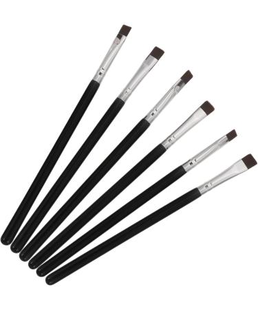 Baluue 30 Pcs Flat Eyebrow Brush Eyeliner Makeup Brush Flat Eyeliner Brush Eye Brush Artificial Fiber Black - Buy Online on GoSupps.com