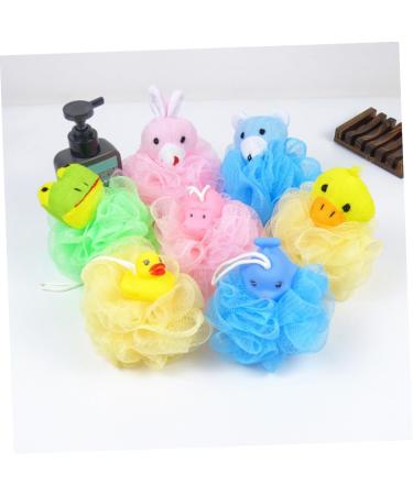 FRCOLOR 4pcs Bath Flower Sponges - Kids Loofah & Shower Puff for Fun Bathing & Cleaning - Buy Online on GoSupps.com