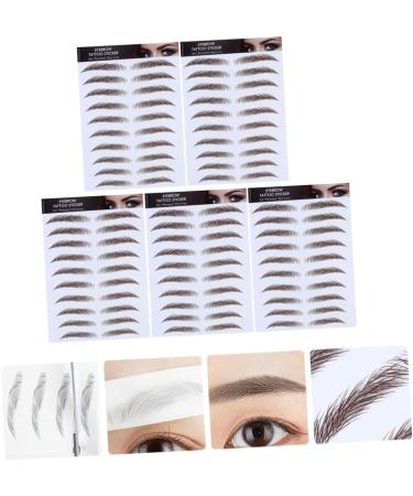 PLAFOPE 5pcs Eyebrow Stickers Best Eyebrow Transfers Eyebrow Transfer Stickers 3d Tool Eyebrow Trimming - Buy Online on GoSupps.com