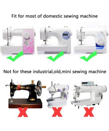 2 PCS Roller and Teflon Non-Stick Sewing Machine Presser Foot Set - Fits Low Shank Snap-On Singer Brother Babylock Janome Machines - Buy Online on GoSupps.com