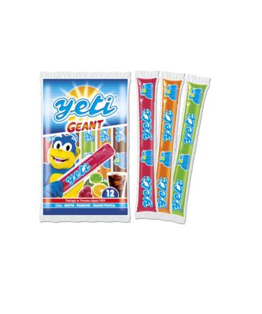YETI Giant Fruit & Water Lollipop - 12 x 100g - 10 sachets