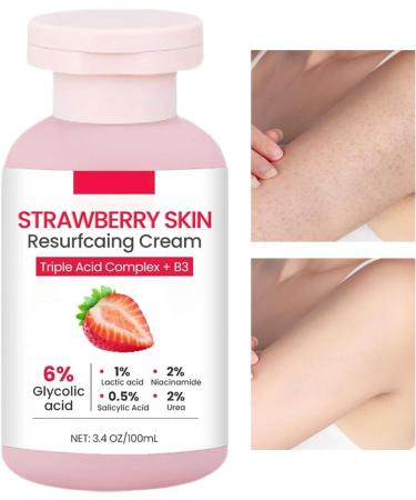  Fmzrbnih Strawberry Skin Lotion 100ml Body Scrub Strawberry Skin Cream For Legs - Softening Moisturizing Body Lotion For Chicken Neck Arm Legs Face Travel - Buy Online on GoSupps.com