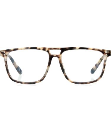 Foster Grant Milo Unisex Blue Light Glasses - Milky Gray Tortoise 53mm | Shop Internationally - Buy Online on GoSupps.com