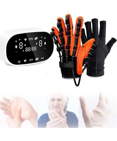 Hand Rehabilitation Robot Gloves Hand Rehabilitation Robot Gloves Hand Trainer Finger Rehab Stroke Hemiplegia Finger Stretching Exercise Multiple Mode Options With Mirror Gloves ( Color : Left han Large Left Hand