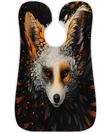 Fox Beard Bib Apron | Beard Hair Catcher for Men | Ideal Gift for Dad & Husband - Father's Day Anniversary Christmas - Includes 2 Suction Cups - Buy Online on GoSupps.com