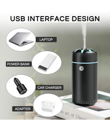 Car Humidifier & Diffuser - USB Essential Oil Air Freshener for Car Home & Office (Black Upgrade - Buy Online on GoSupps.com