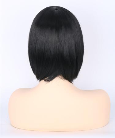 Topcosplay Women s Short Bob Wig - Black Straight Synthetic Wigs with Bangs for Cosplay Daily Wear Carnival & Mardi Gras - Buy Online on GoSupps.com
