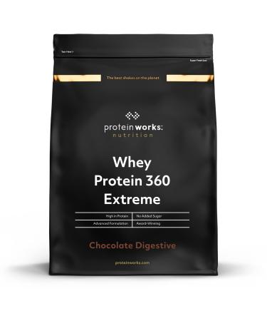 Protein Works - Whey Protein 360 Extreme | Premium Whey Shake | Protein Intake | Premium Protein | 68 Servings | Chocolate Cookies | 2.4kg