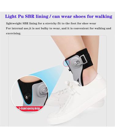 Drop Foot Brace Orthosis - Inflatable Airbag Support for Hemiplegia Ankle Stabilizer for Walking - Large Right (B/Right) | International Shipping Available - Buy Online on GoSupps.com